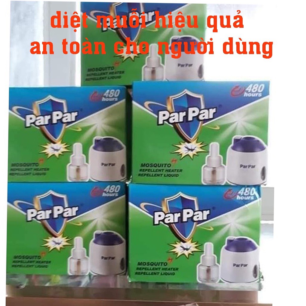 Máy Đuổi Muỗi Xông Tinh Dầu Par Par (Tặng Kèm 1 Lọ Tinh Dầu)