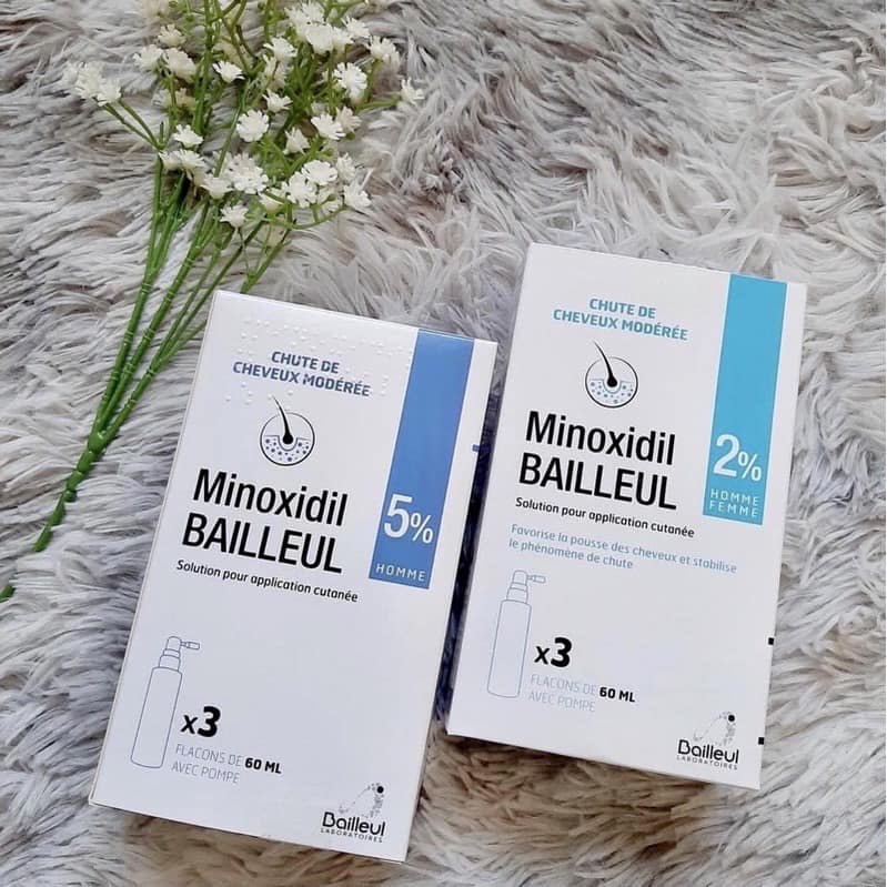 [Nội Địa Pháp] Xịt Mọc Tóc Giảm Rụng Tóc Minoxidil Bailleul 2%