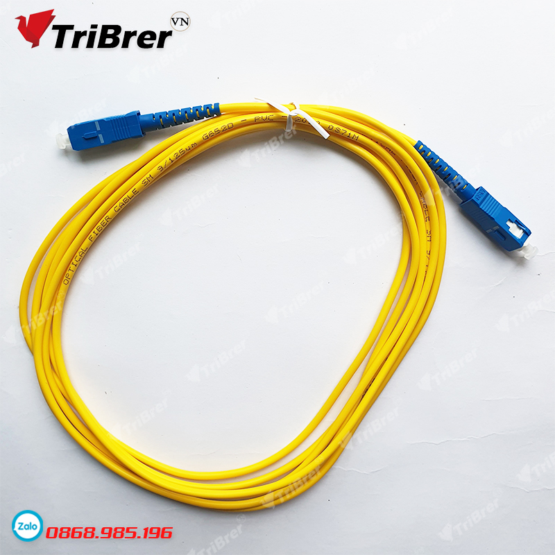 Dây nhảy sợi quang SC-SC chuẩn UPC chiều dài 3M