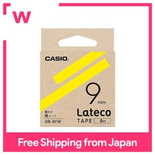 Băng Dính Thay Thế Nhãn Casio Lateco Màu Vàng Với Chữ Màu Đen XB-9YW 9Mm thumbnail