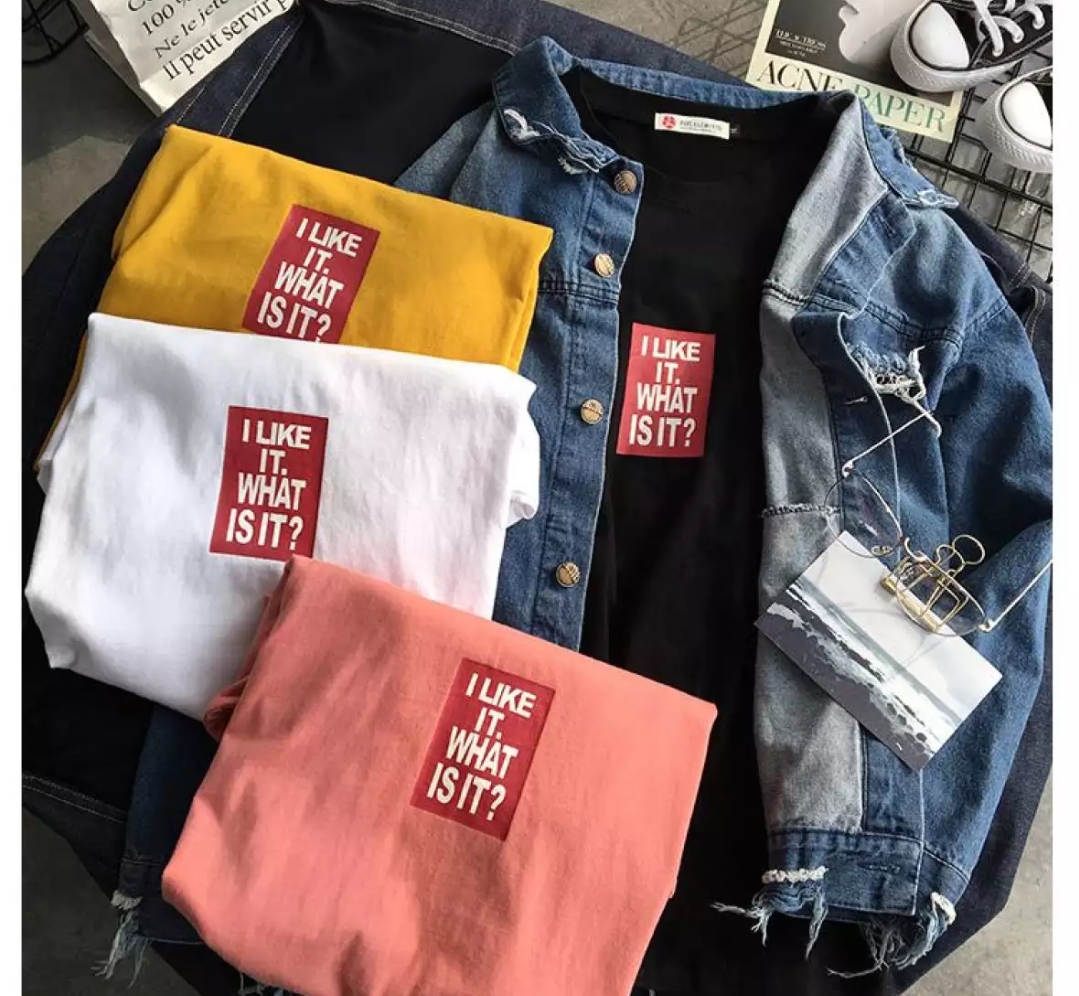 [HCM]Áo Cặp - Áo thun nam nữ form rộng Hàn Quốc in hình IT LIKE IT WHAT IS IT độc đẹp hình in không phai màu không dính giặt vải dày mịn mát form chuẩn