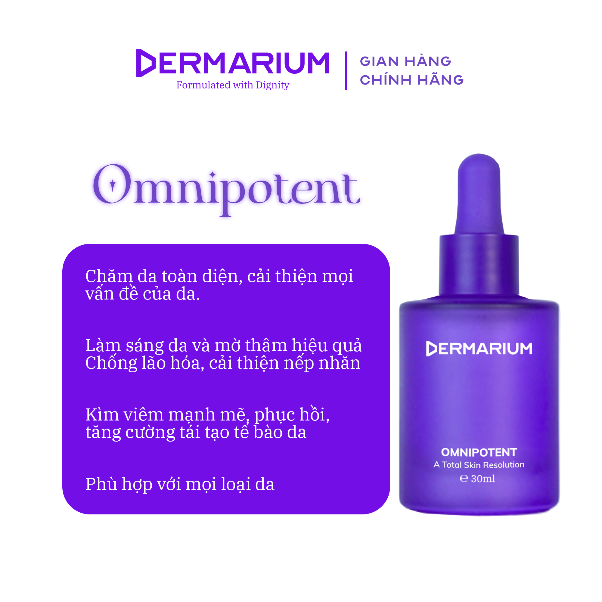 Dermarium Omnipotent - Serum B3 toàn năng cho mọi vấn đề da
