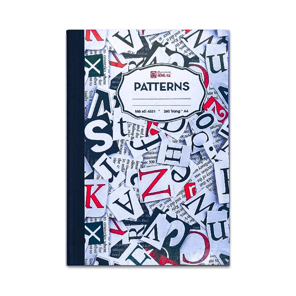Sổ Ghi Chép Hồng Hà Patterns A4 (260 Trang) 4531