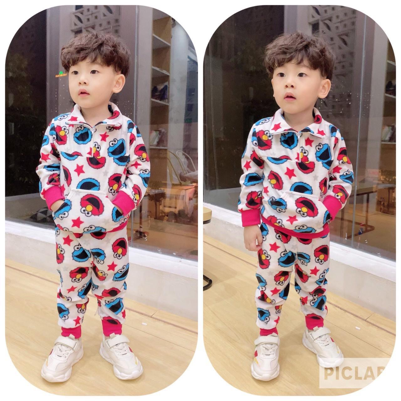 Bộ nỉ xuất dư siêu xinh cho bé trai