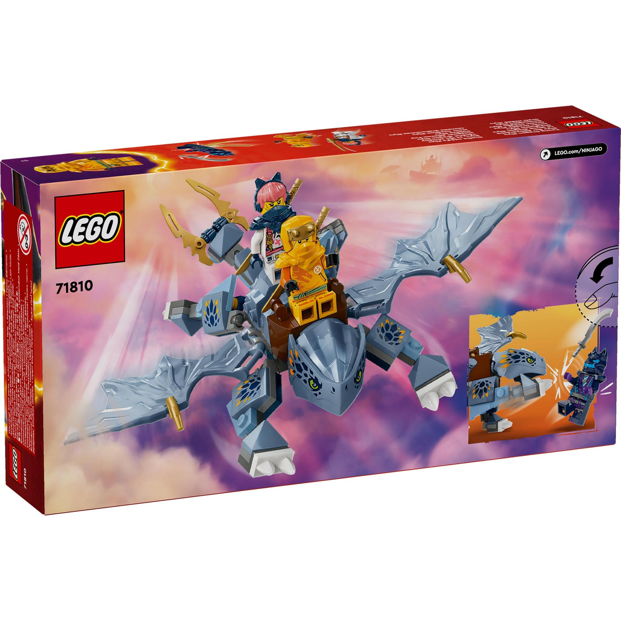 LEGO NINJAGO 71810 Đồ chơi lắp ráp Rồng con Riyu (132 chi tiết)