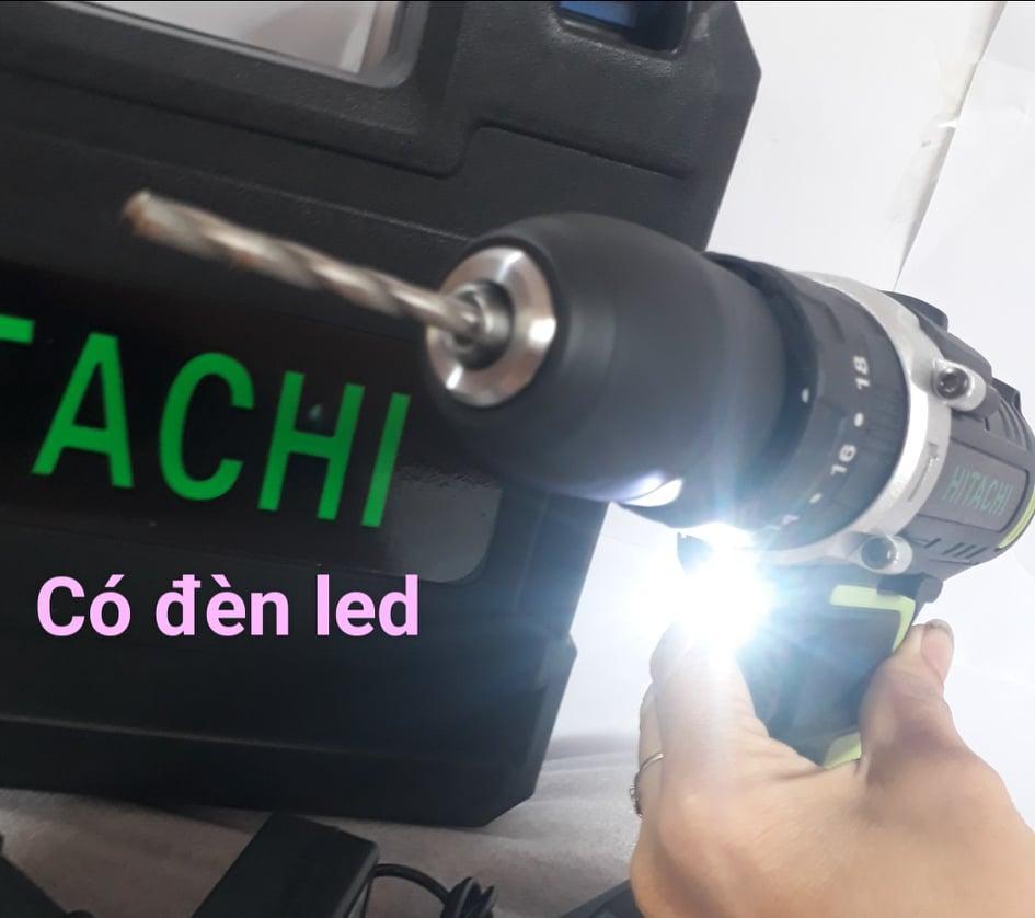 MÁY KHOAN BÚA,MÁY BẮT VÍT CÓ BÚA HITACHI 26v (kèm 2pin..tặng kèm mũi bắt vít)