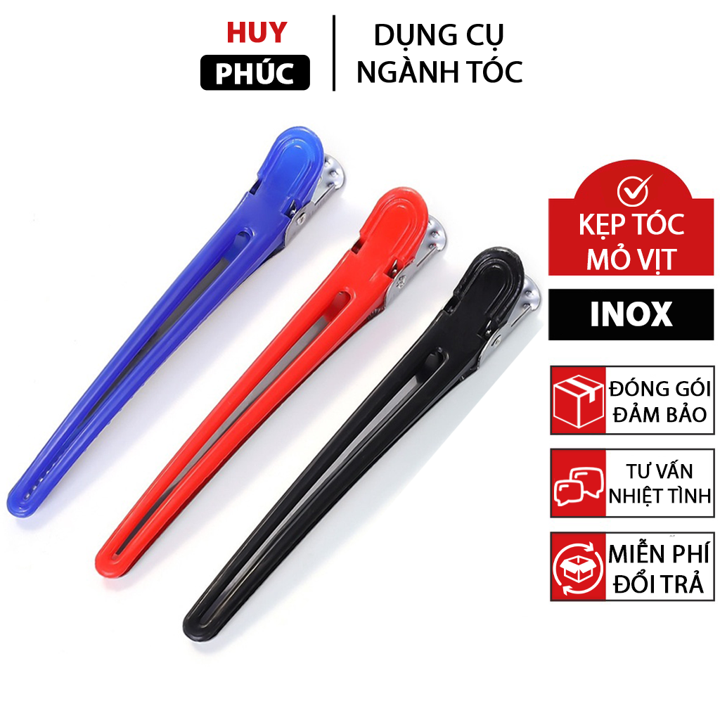 Kẹp mỏ vịt làm tóc nhựa, kẹp tóc mỏ vịt K0 Dụng cụ tóc Huy Phúc