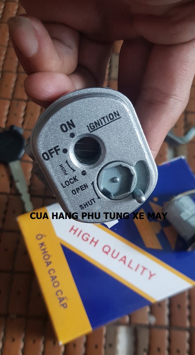 Bộ ổ khóa xe wave s110 chìa dẹp