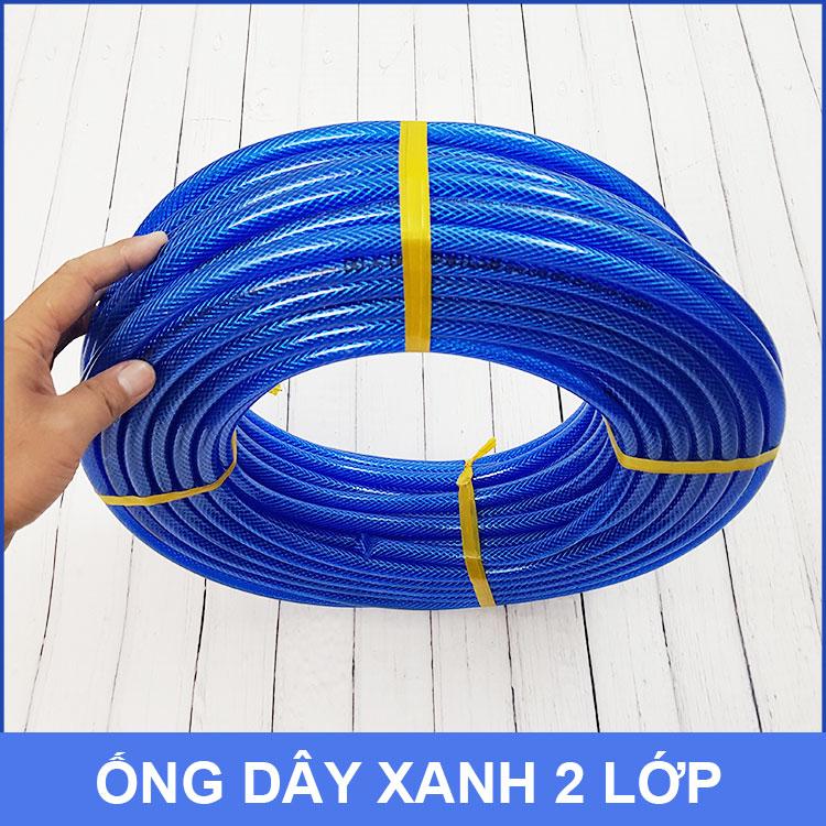 Ống nước lưới xanh 2 lớp cuộn 43 mét