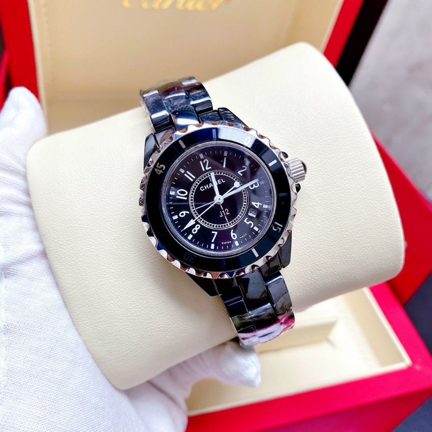 Đồng watch female Wire Stone ceramic chanei coordinates size 34mm fullbox Đồng watch women's waterproof watches women luxury