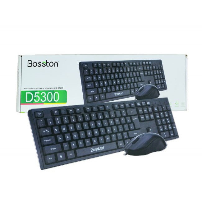 COMBO PHÍM CHUỘT DÂY BOSSTON D5300