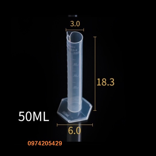 Ống đong nhựa 10ml, 25ml, 50ml, 100ml