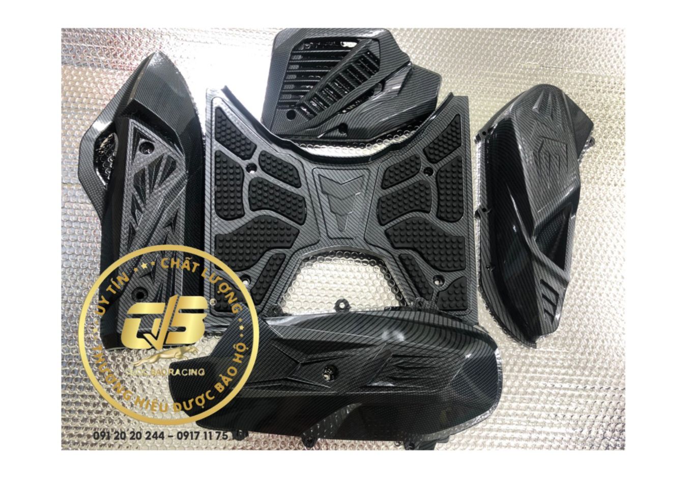 Combo 5 món ốp carbon cho vario 160-2022 bh 1 đổi 1, hàng cty