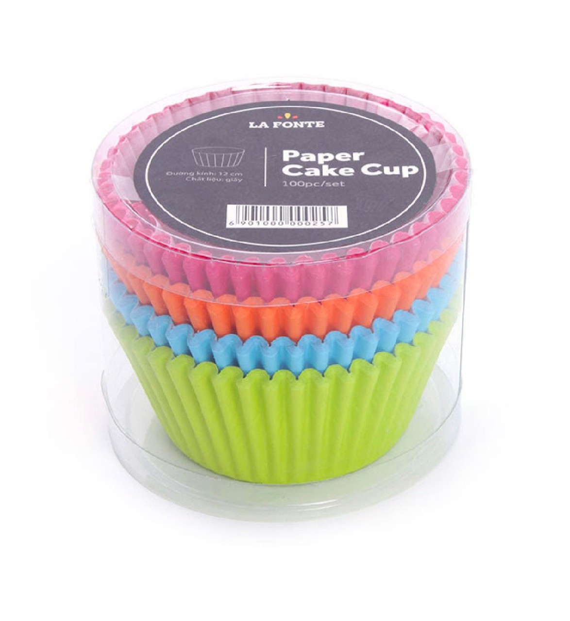 100 Cupcake nướng bánh 12 cm (4 mầu 1 hộp )