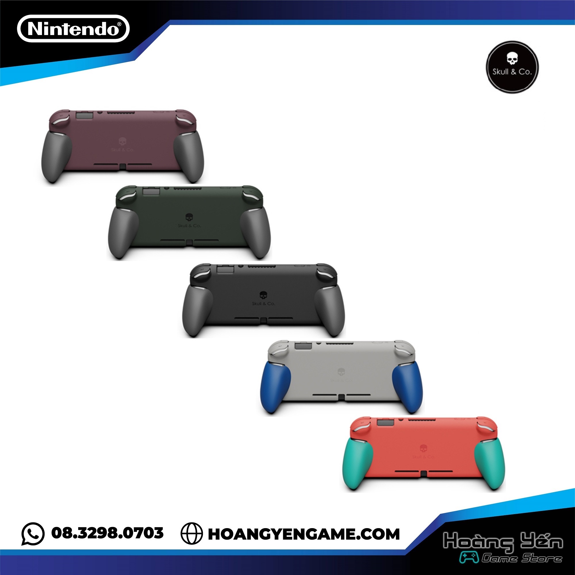 Ốp Lưng Grip Case hãng Skull & Co cho máy Nintendo Switch Lite