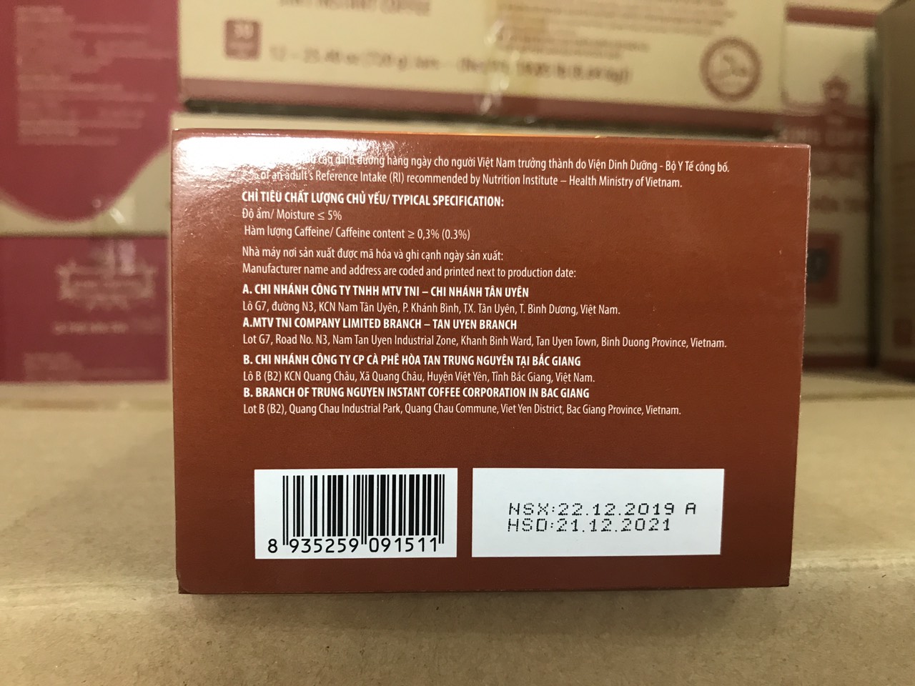 Cà phê sữa King Coffee Hộp 10 gói (240gr)