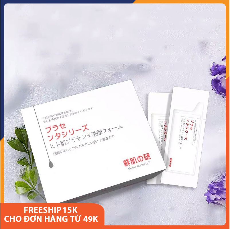 Combo 5 mặt nạ ủ trắng da 2 trong 1 Human Placenta Extract chiết xuất từ nhau thai giúp da trắng, mềm mịn, se khít lỗ chân lông, dưỡng ẩm, thải độc, phục hồi da, cấp nước, làm săn và tăng độ đàn hồi cho da Melystore SPU108