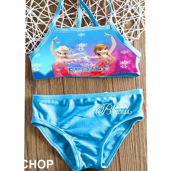 Đồ bơi 2 mảnh Elsa cho bé 1-8 tuổi
