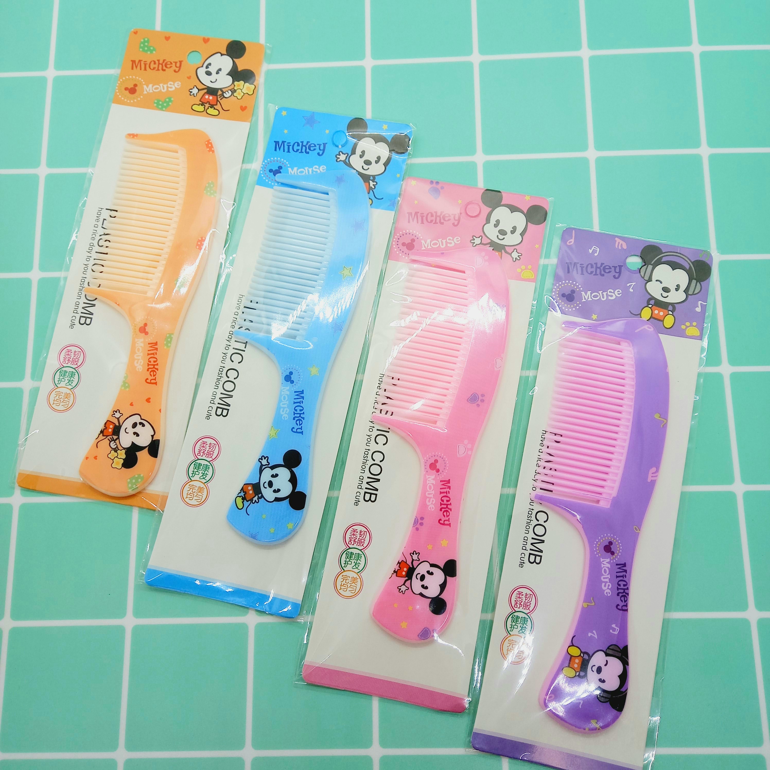 Lược chải tóc mini cầm tay tiện lợi chuột Mickey