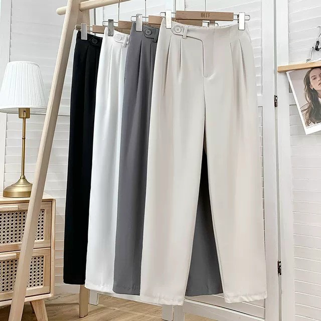 Baggy nữ cạp lệch 1 cúc