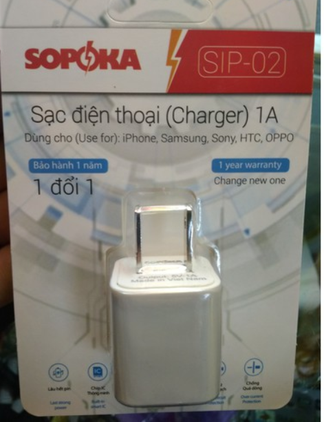 củ sạc điện thoại sopoka Việt Nam