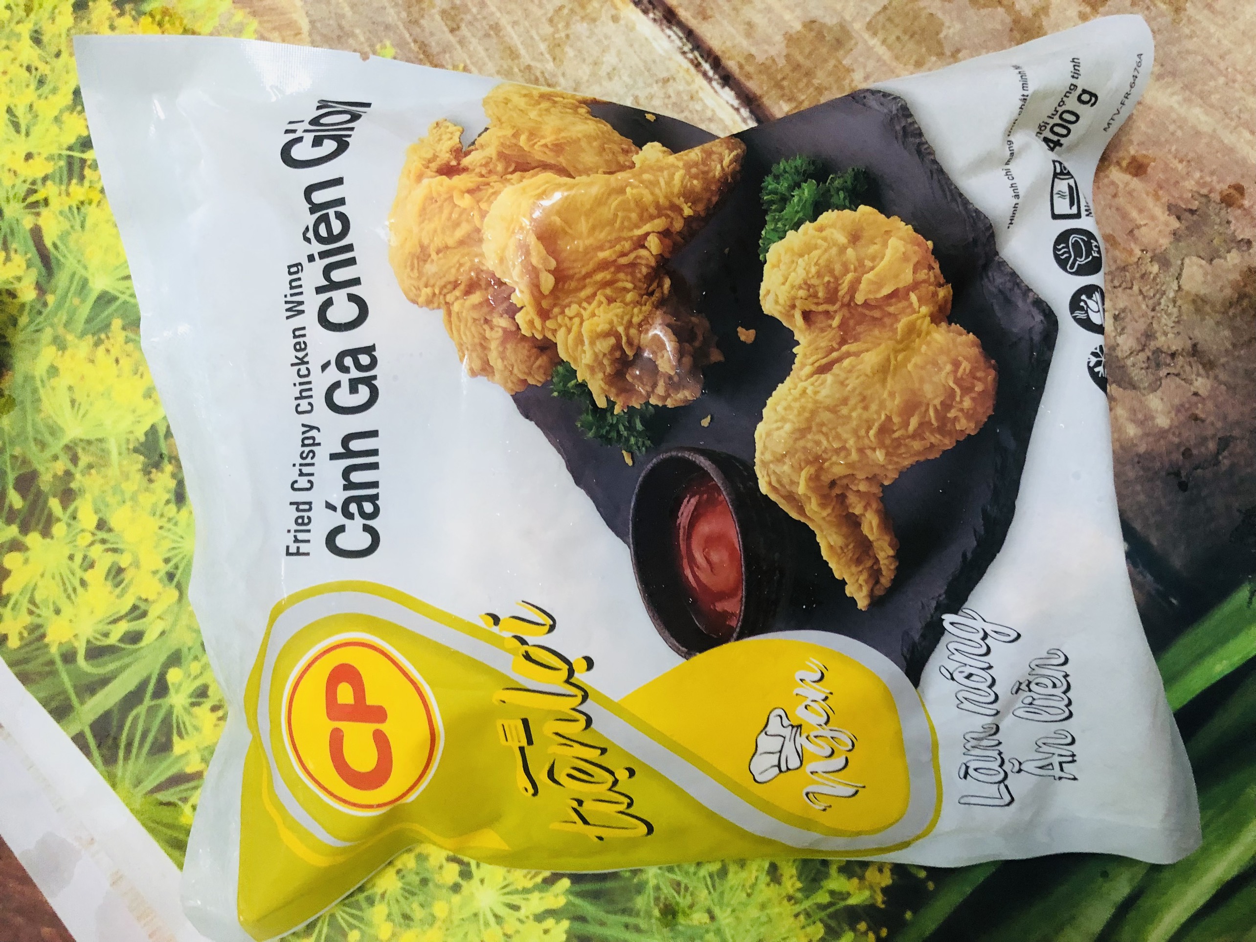 Cánh Gà Chiên Giòn CP gói 400g ( 4 cánh)