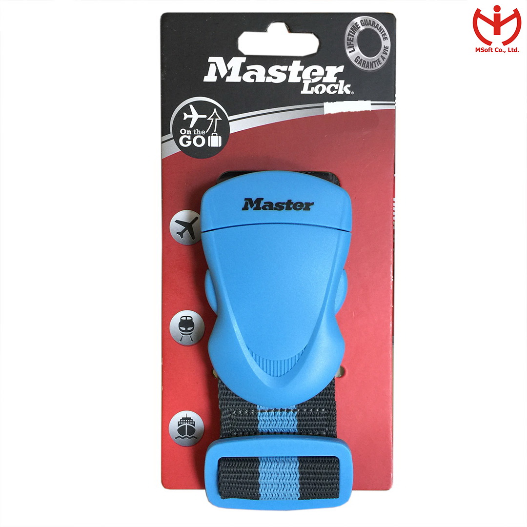 Dây đai ràng vali Master Lock 4700 EURD BLU màu xanh dương - MSOFT