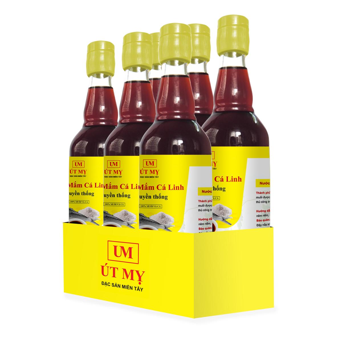 Nước mắm cá linh nguyên chất 500ml Út Mỵ