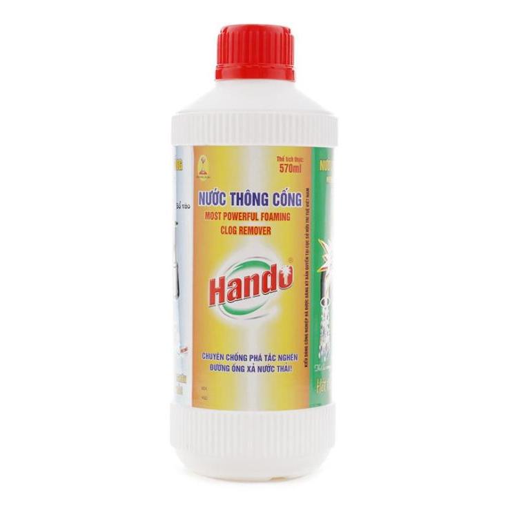 [HCM]Nước thông cống Hando 570ml hàng nội địa (Phân Phối bởi Gia Phú)