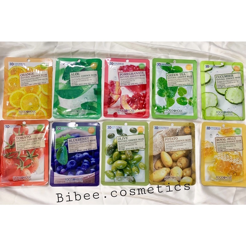[HCM]Combo 10 mặt nạ dưỡng da Foodaholic Hàn quốc