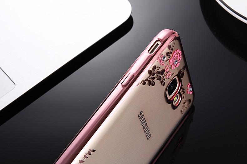 Ốp lưng Samsung Galaxy A7 2017 / A720 hoa hồng đính đá