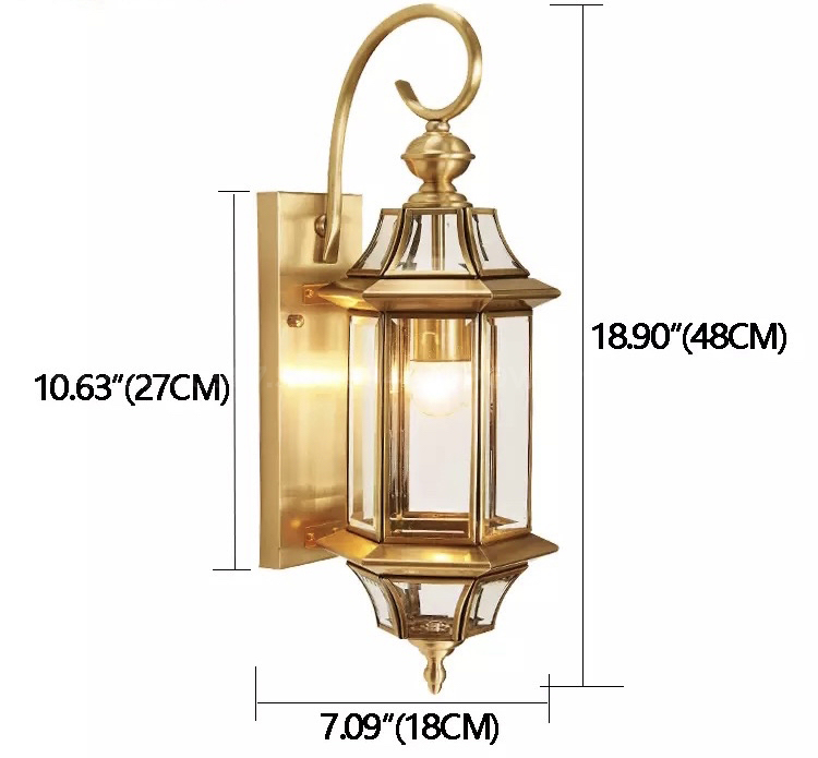 Đèn gắn tường, đèn tường cao cấp bằng ĐỒNG HAPOVA DGT 1001