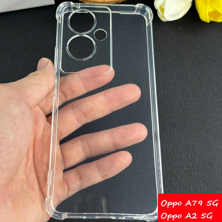 Ốp Oppo A1 / A2 / A1 Pro / A2 Pro 5G  - Dẻo Trong Chống Sốc Bảo Vệ Camera