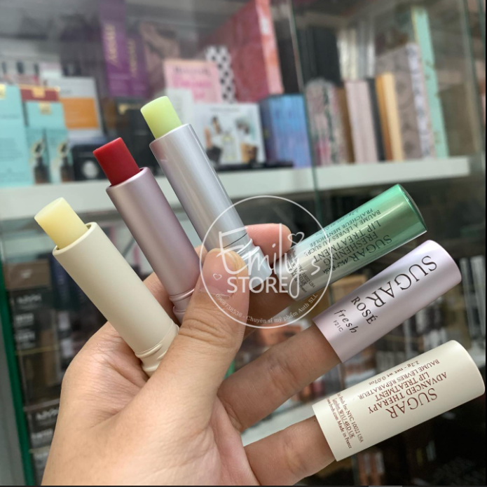 Set 3 son thỏi dưỡng môi Fresh Sugar Lip Moisturizer Trio