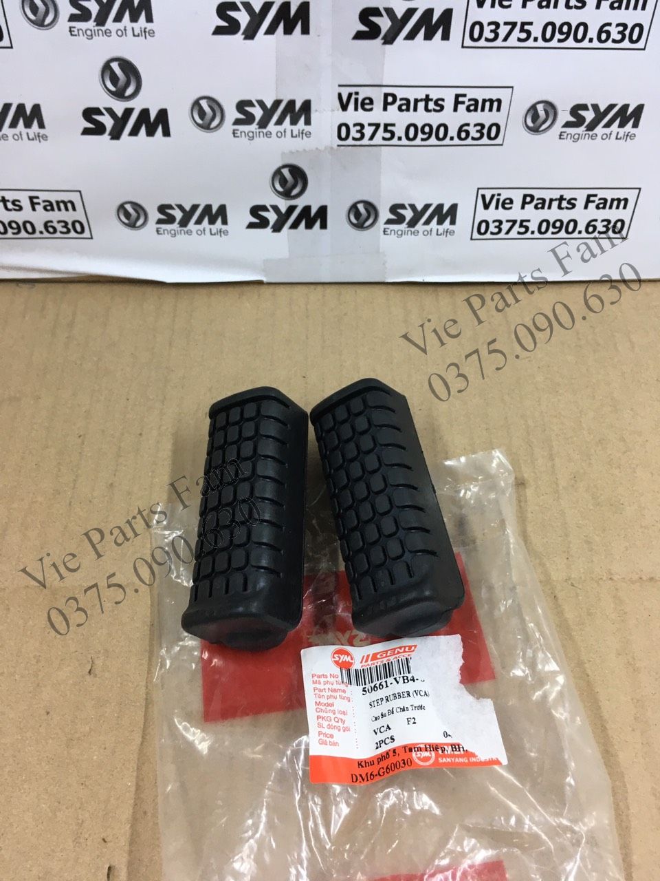 CẶP CAO SU CHÂN TRƯỚC ELEGANT SYM DIN MỚI 100%