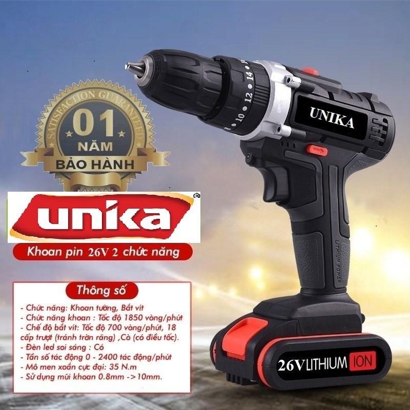 MÁY KHOAN PIN MÁY KHOAN PIN 26V UNIKA