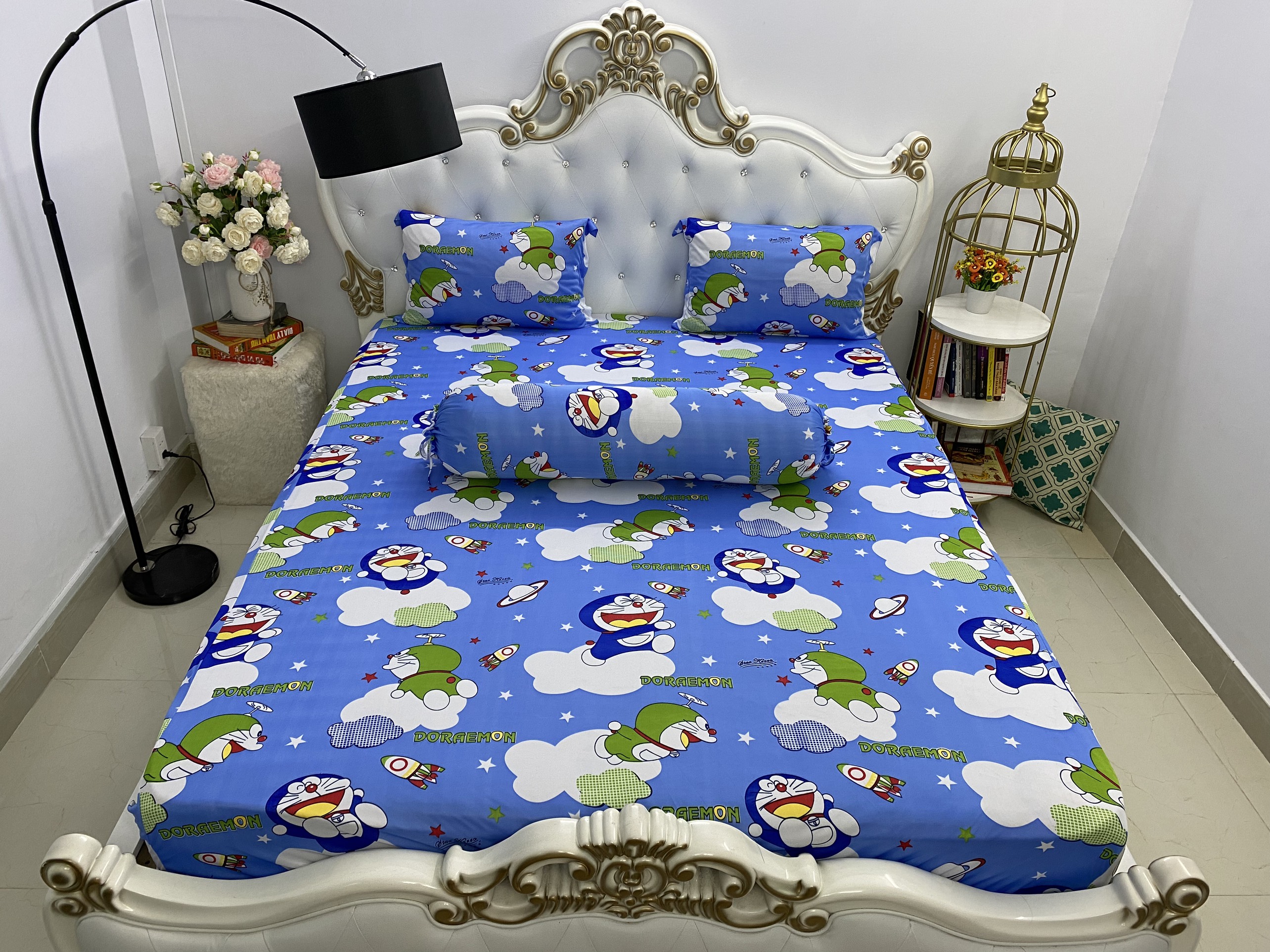 [HCM]Bộ Drap Bộ Drap Thun Hàn Quốc mát lạnh { 4 món }BST hè thu