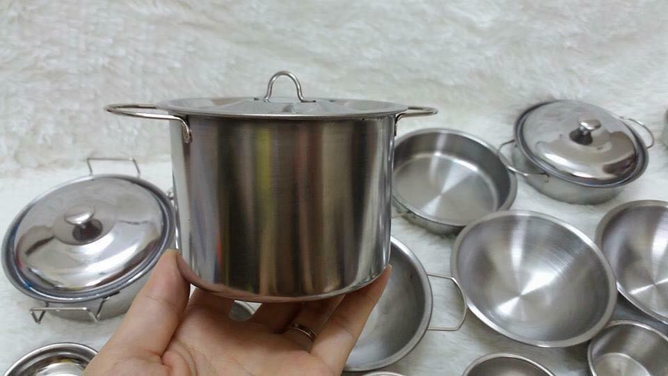 Bộ đồ chơi INOX 40 món Có bếp dành cho bé
