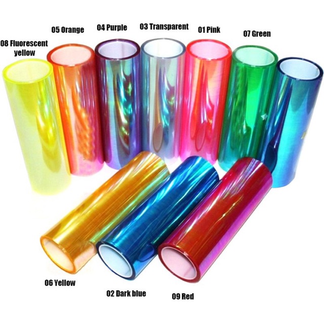 Fim dán đèn màu titan khổ 20x50cm