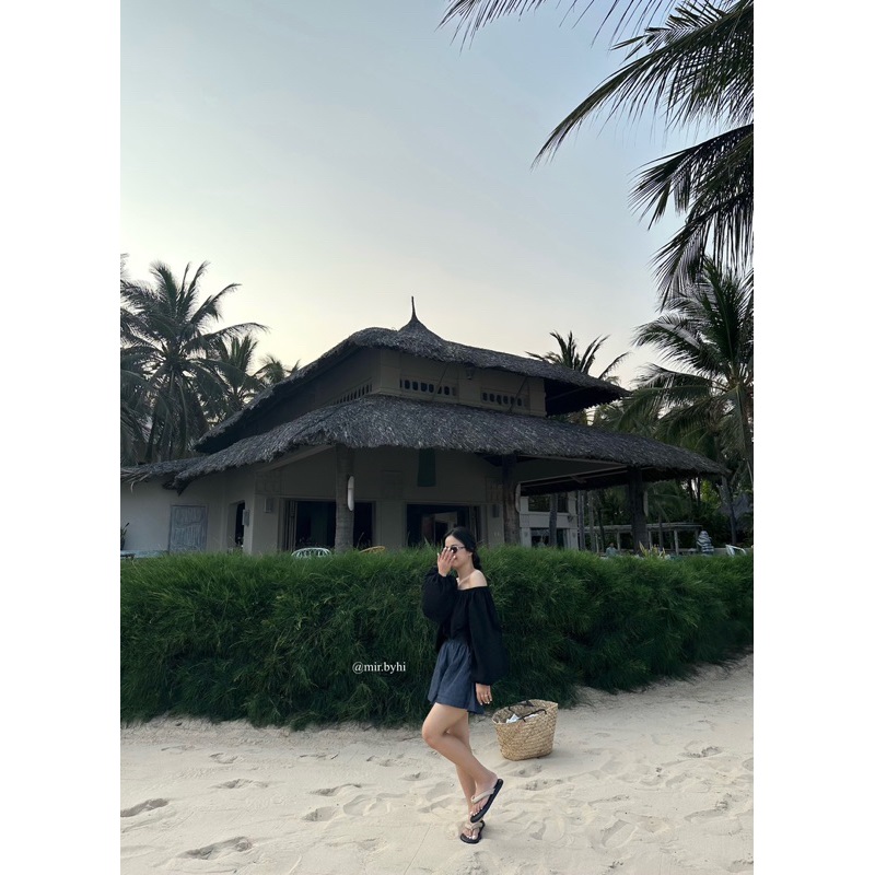 mir.byhi: Eira top - Áo trễ vai tay bồng