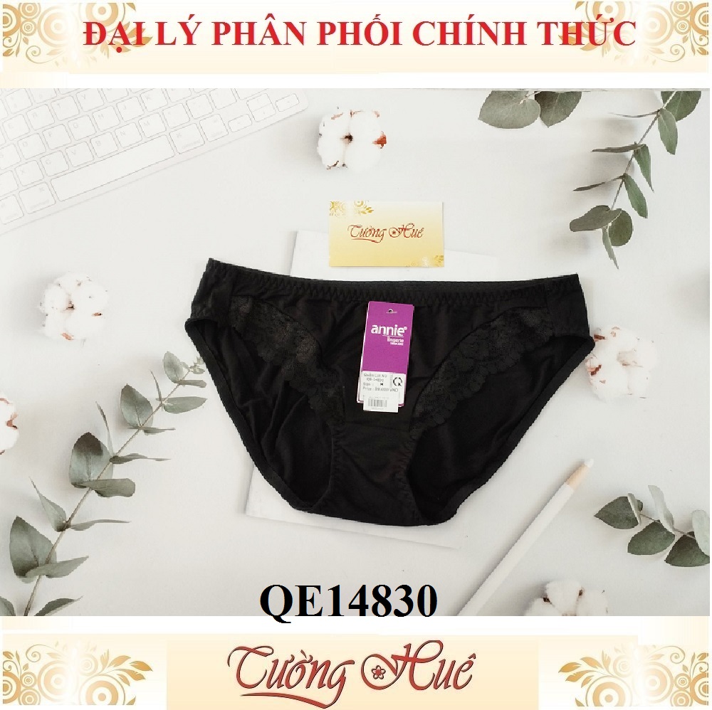 Quần lót nữ annie 14830 quần cotton phối ren.
