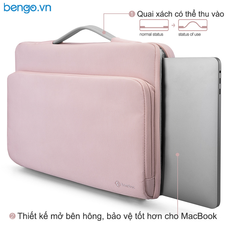 [HCM]Túi xách chống sốc MacBook Pro 13” 2018 TOMTOC (USA) Briefcase