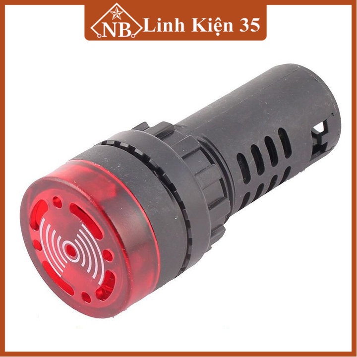 Đèn báo nguồn có còi AD16-22SM 220VAC