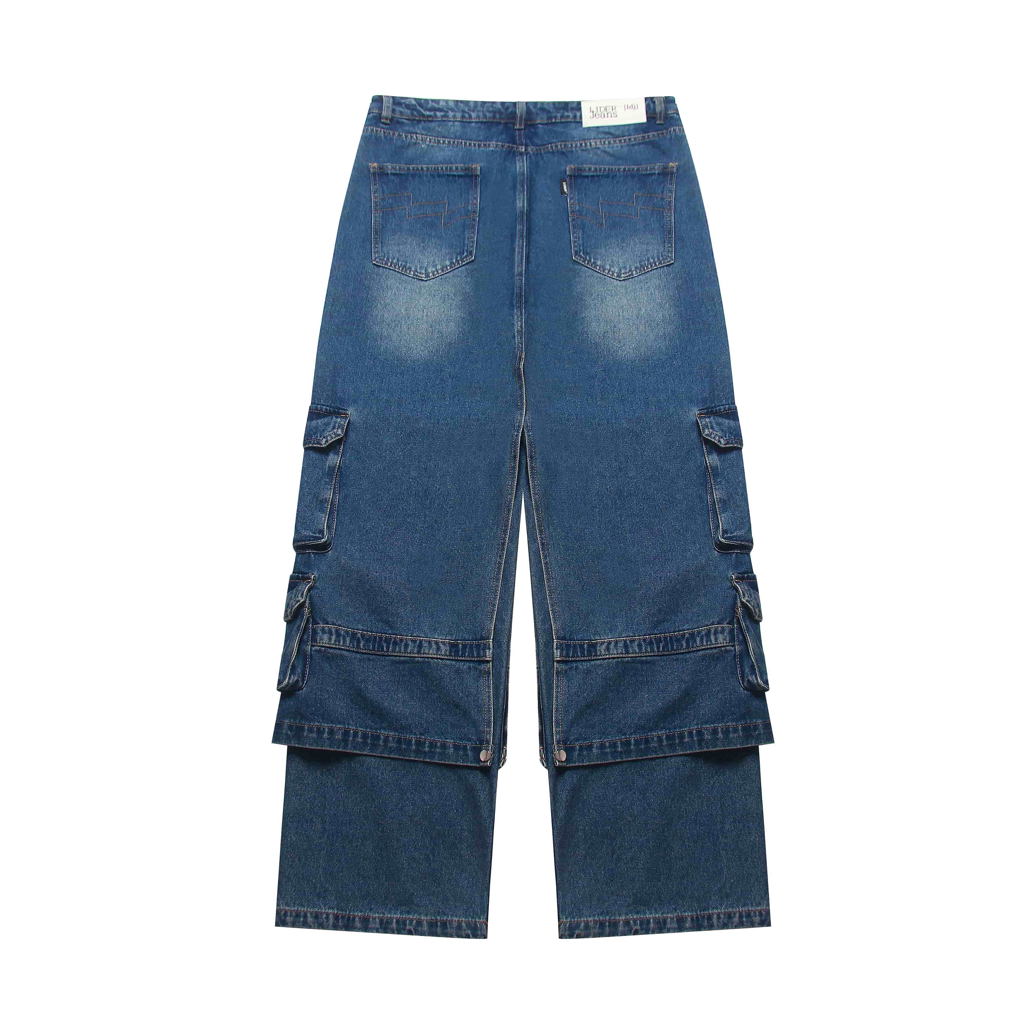 BACCHUS WIDE-LEG CARGO JEANS
