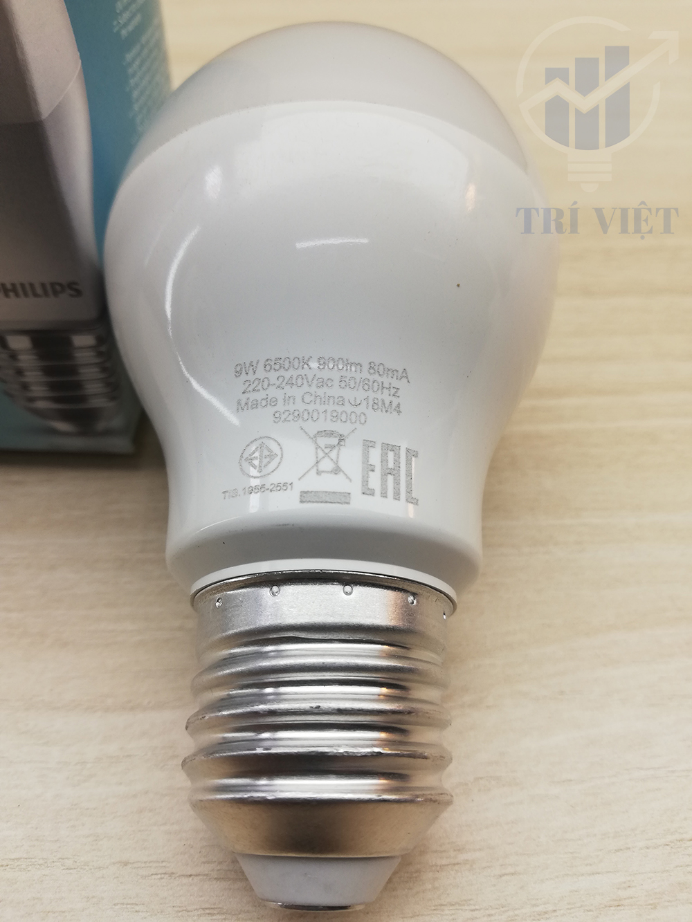 Combo 12 Đèn Led Philips 9W (Ánh sáng trắng - Ánh sáng ấm)