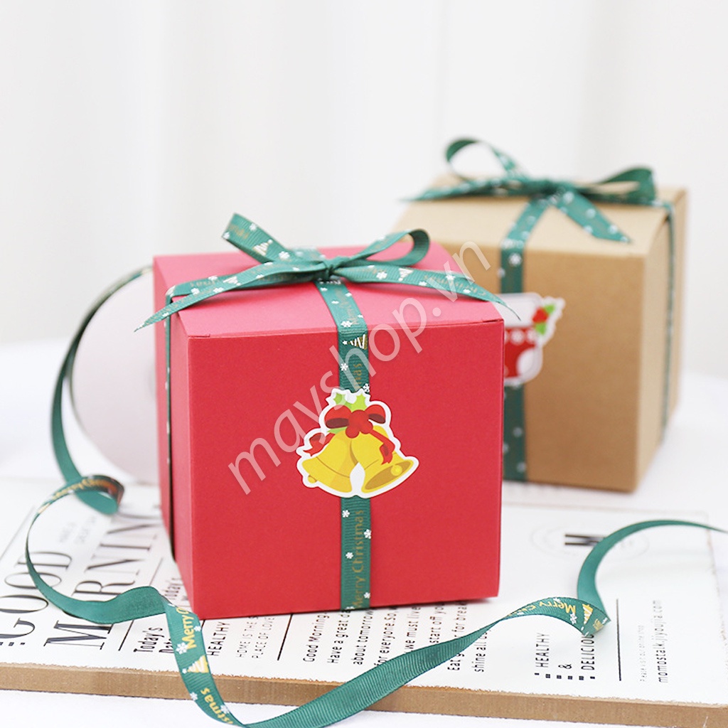 Ruy băng lụa Merry Christmas