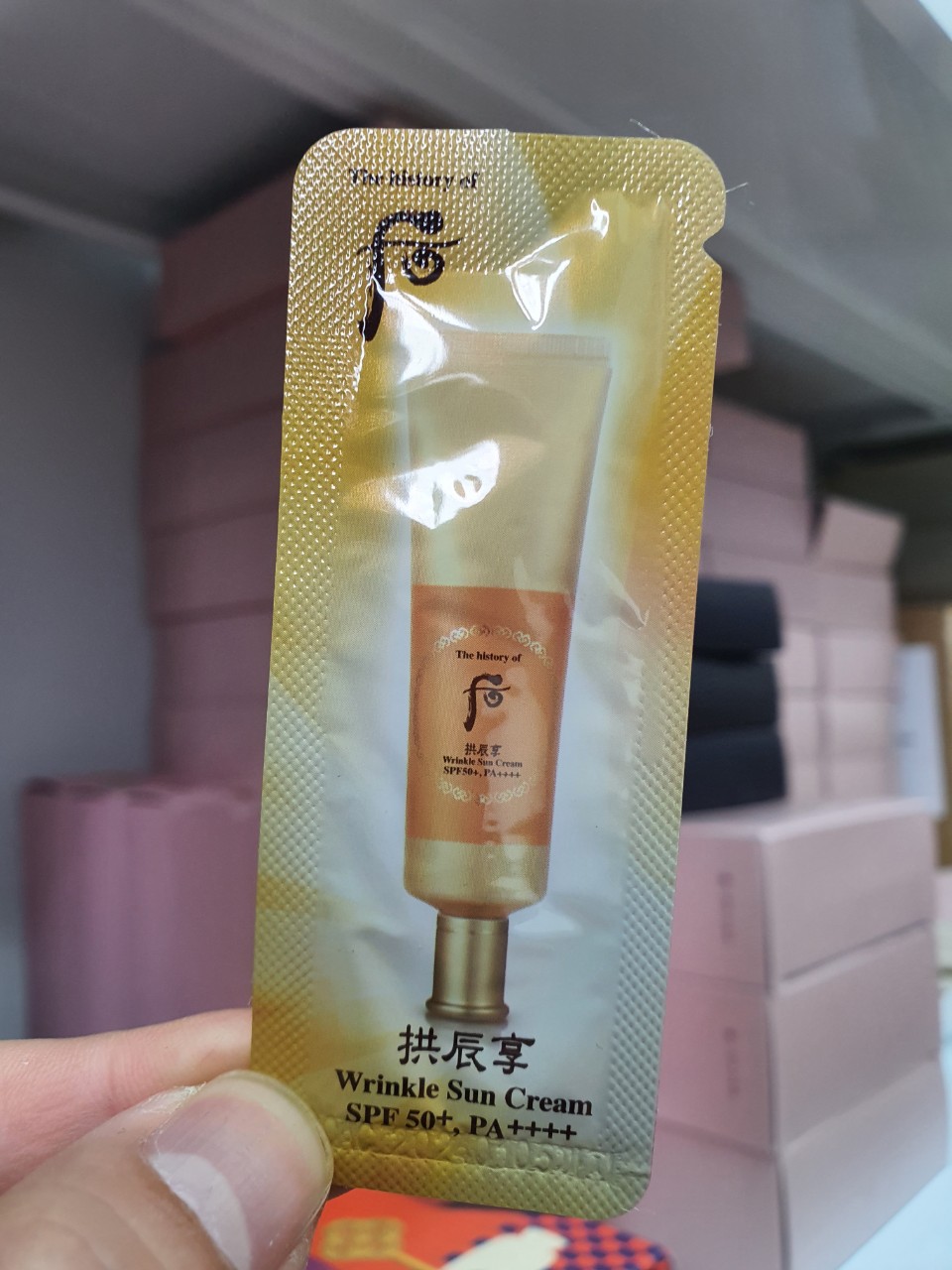 combo10 gói kem chống nắng Whoo Wrinkle