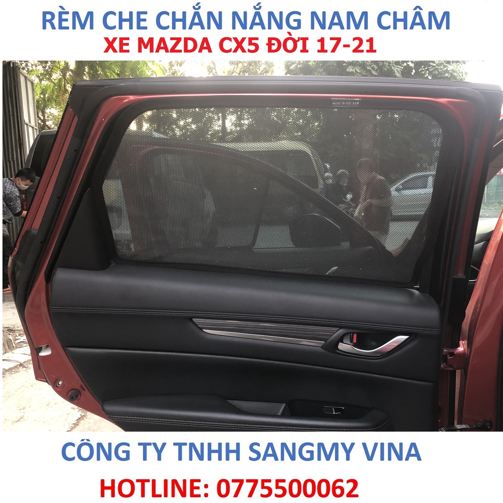 rèm che chắn nắng nam châm xe mazda cx5 đời 2017-2021