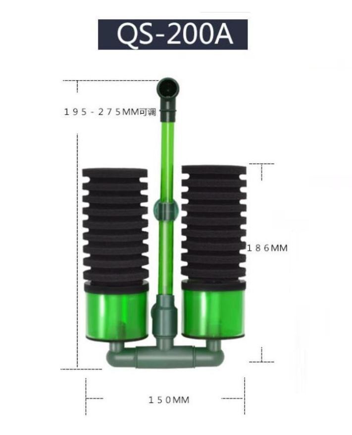 Lọc Bio QS-100/200A nuôi tôm, tép, cá nhỏ