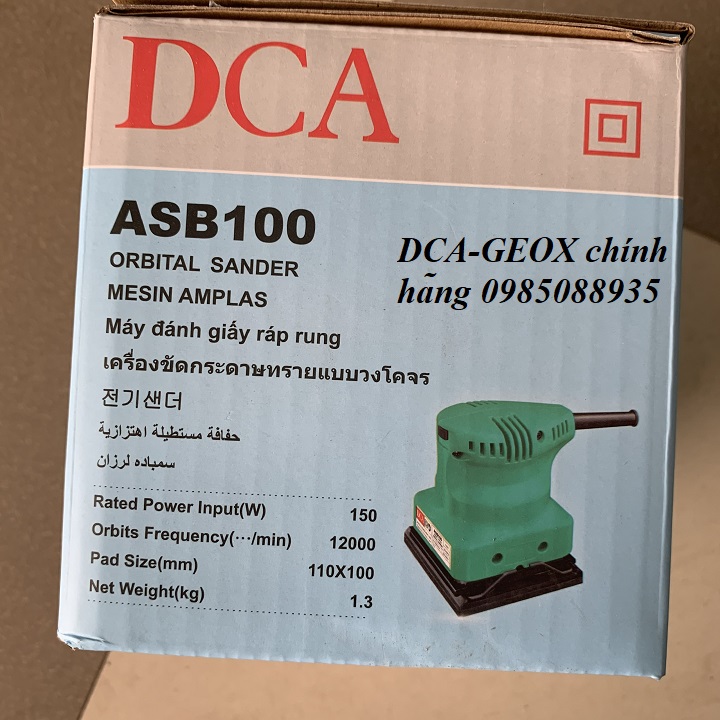 MÁY CHÀ NHÁM VUÔNG ASB100 DCA 150W